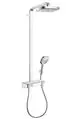 Hansgrohe-HG-Showerpipe-Raindance-Select-E-300-2jet-EcoSmart-ShowerTablet-weiss-chrom-27283400 gallery number 1